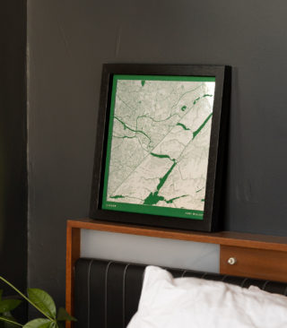 two location map print