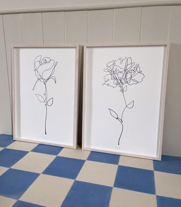 rose and peony art prints