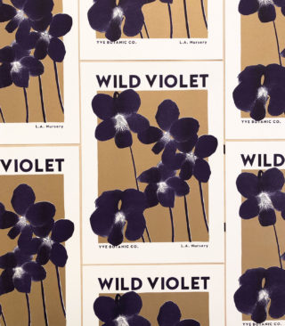 wild violet print