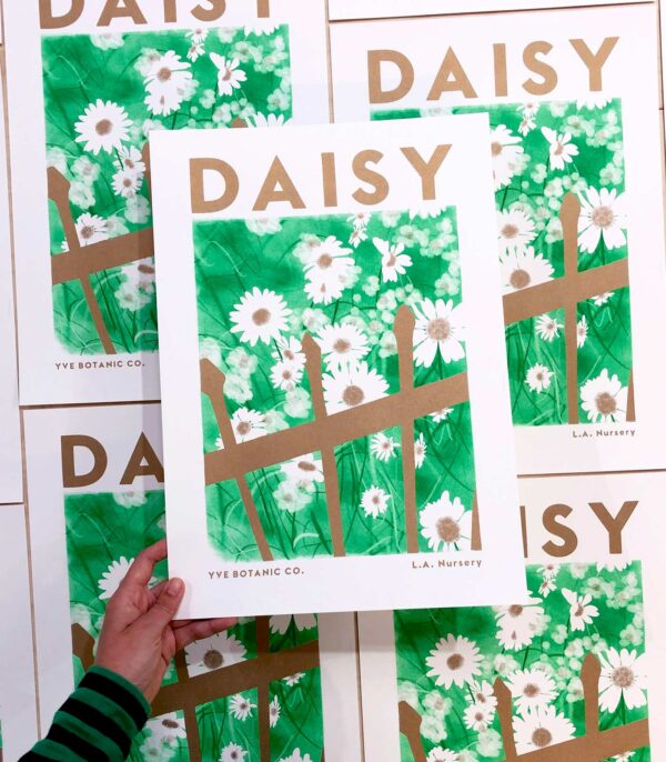 Daisy Risograph Print